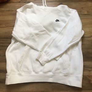 White Nike Sweatshirt Hoodie